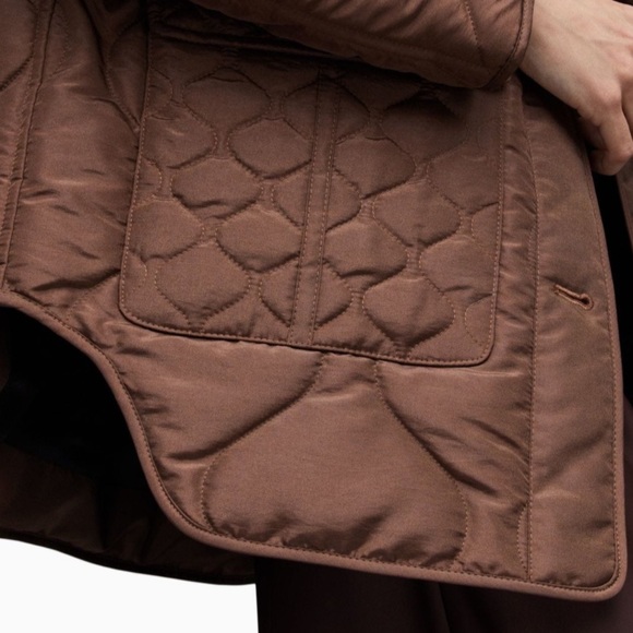NWT All Saints Women's Foxi Liner Chocolate Jacket size 6 - Picture 3 of 11